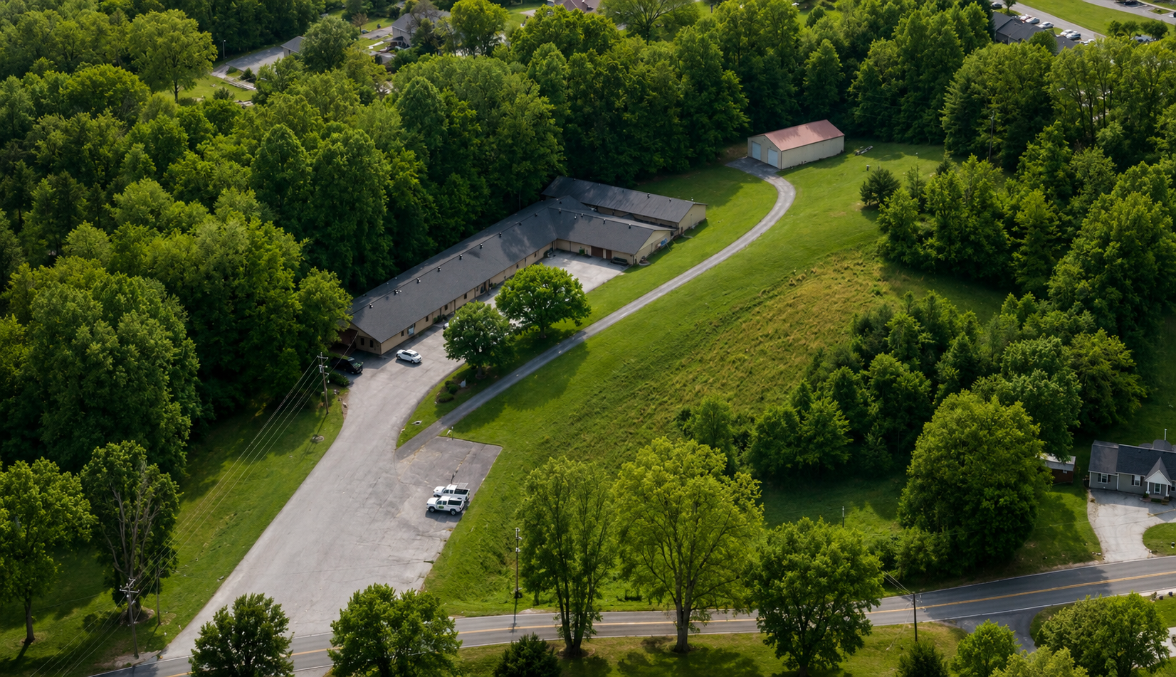 Aerial view of 2514 Old Lewis